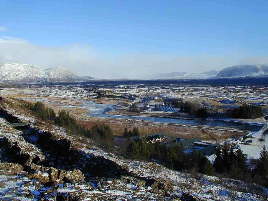 Þingvellir im Winter 2002. Quelle: Wikimedia, Bild von Christian Bickel, CC BY-SA 2.0 de