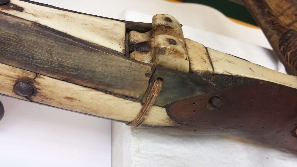 Armbrust. Detail mit der drehbaren Nuss zum Einlegen der Sehne. Leihgabe des Bayerischen Nationalmuseum an die Cadolzburg. #HohenzollernWalk