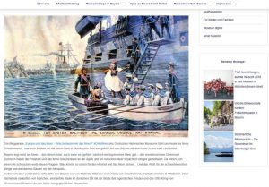 Screenshot Beitrag zur Blogparade "Europa und das Meer" von Museumsperlen mit Otto von Bayern, dem 1. König von Griechenland