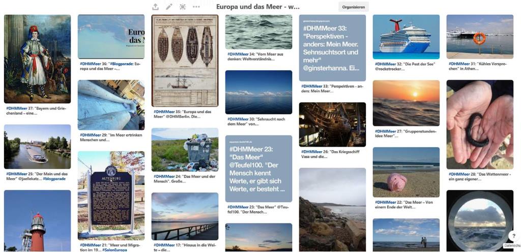 Pinterestboard zur Blogparade "Europa und das Meer - was bedeutet mir das Meer | #DHMMeer"